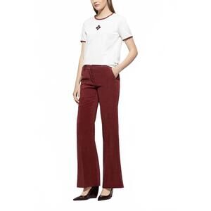 NEW LUISA CERANO women's corduroy pants in berry red